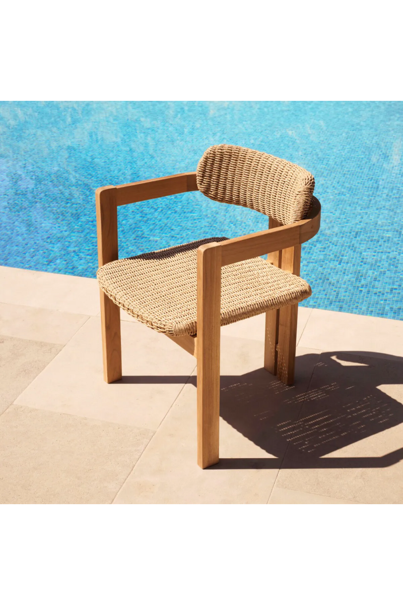 Modern Wooden Outdoor Dining Chair | Eichholtz Donato | Oroatrade.com