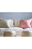 Wavy Stripes Linen Cushion | Andrew Martin Rhubarb | Oroatrade.com