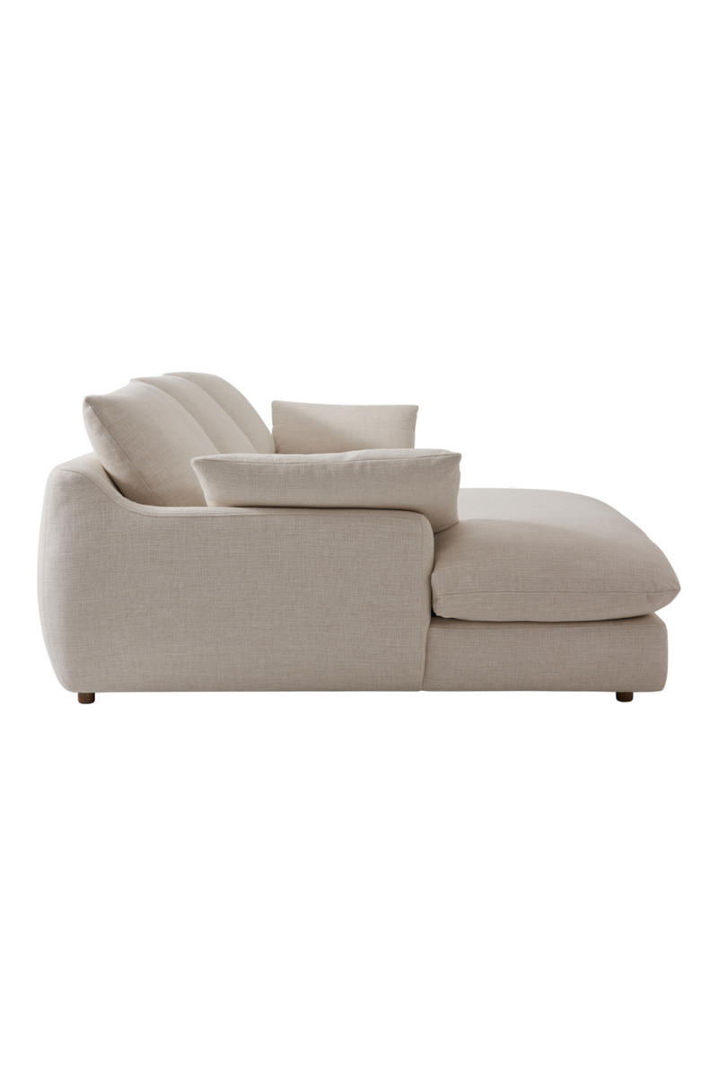 Neutral Linen Corner Sofa | Andrew Martin Fulton | Oroatrade.com