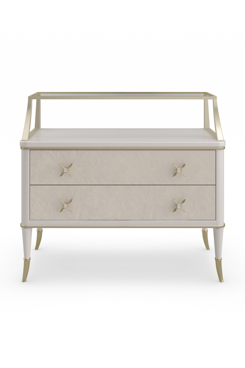 Cream Modern Nightstand | Caracole All Dolled Up | Oroatrade.com