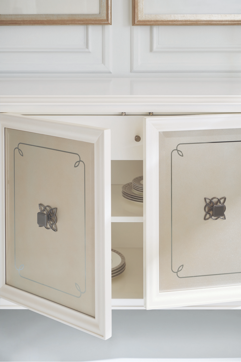 Mirrored Panel Sideboard | Caracole Lattice Serve You | Oroatrade.com