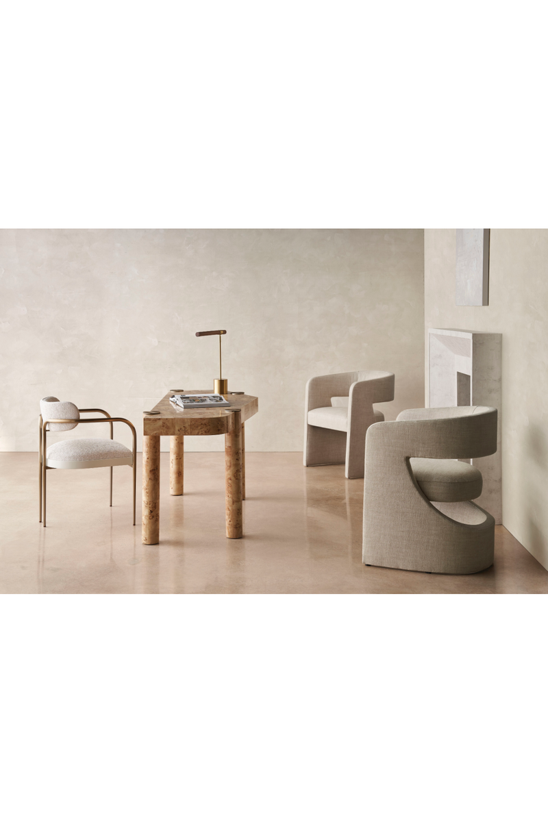 Modern Barrel-Back Chair | Caracole Soft Balance | Oroatrade.com