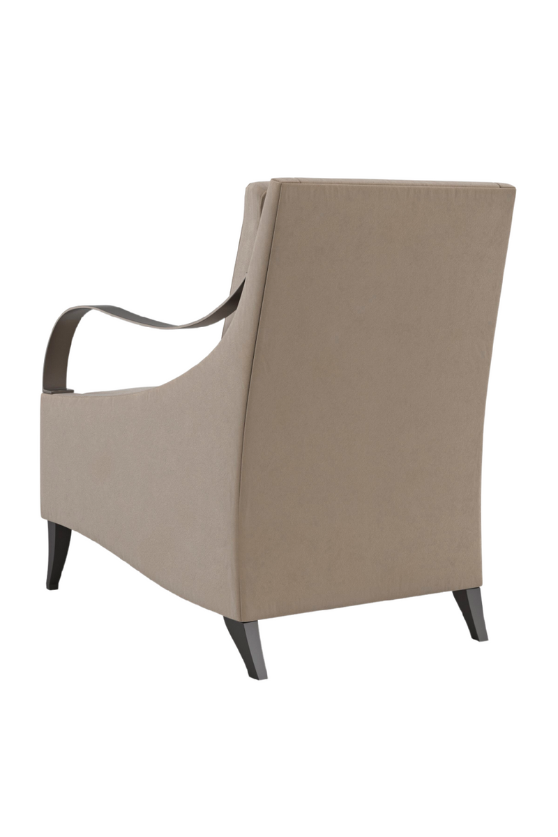 Brown Velvet Lounge Chair | Caracole Slippery Slope | Oroatrade.com