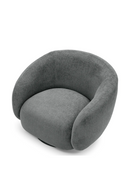 Brass Base Curved Swivel Chair | Eichholtz Brice | Oroatrade.com