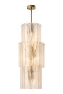 Ridged Glass Chandelier | Met x Eichholtz Imperial | Oroatrade.com