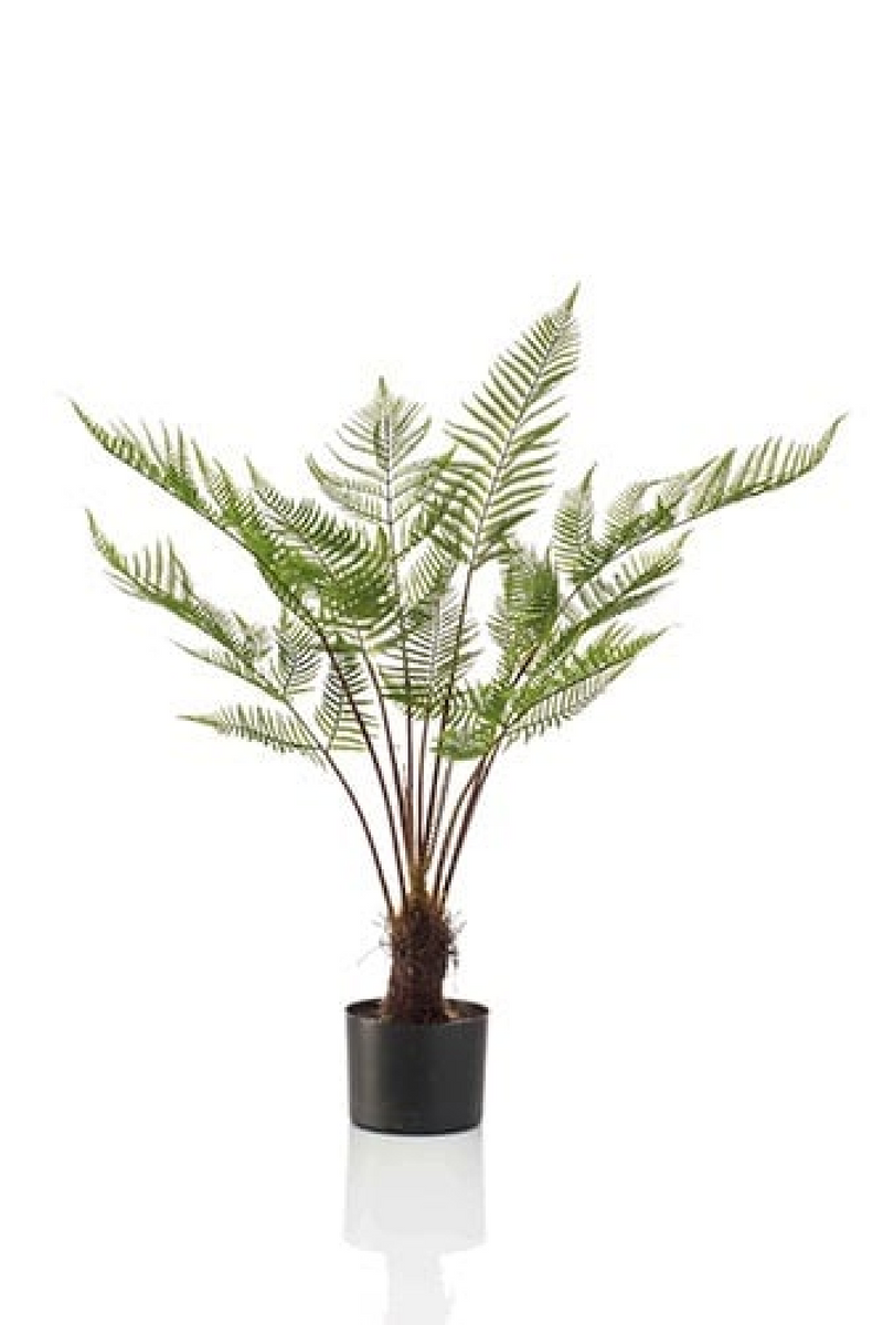Potted Artificial Green Plants (2) | Emerald Fern | Oroatrade.com