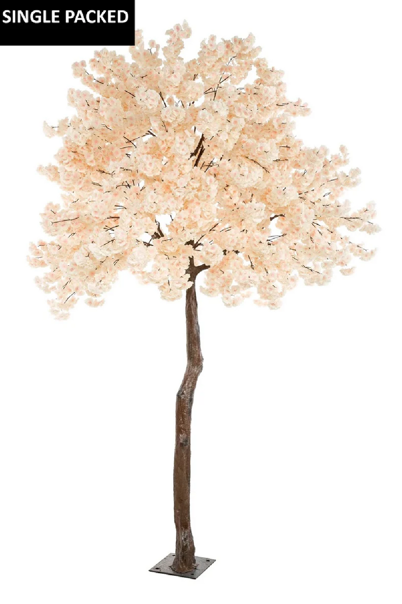 Faux Peach Flowering Tree | Emerald Blossom | Oroatrade.com