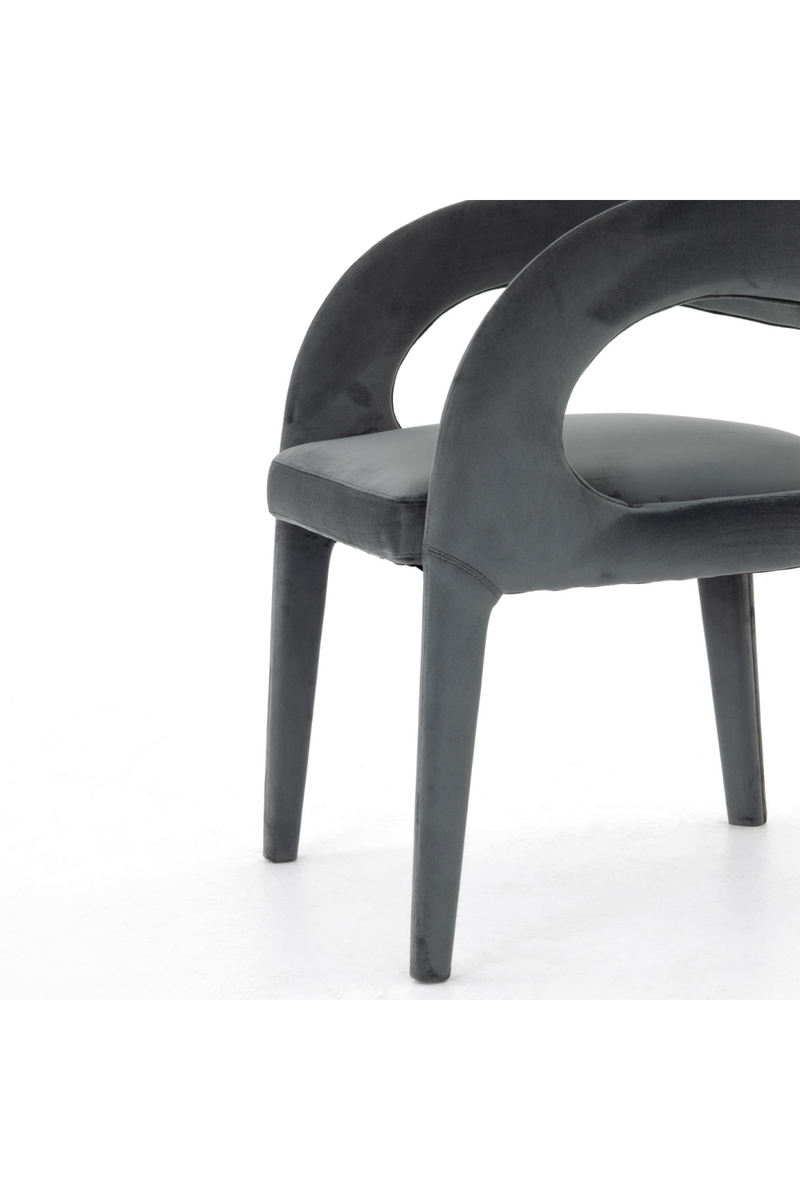Gray Velvet Dining Chair | Four Hands Hawkins | Oroatrade.com