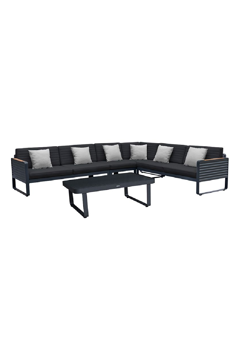 Black Modern Outdoor Corner Lounge Higold Airport Oroa Trade