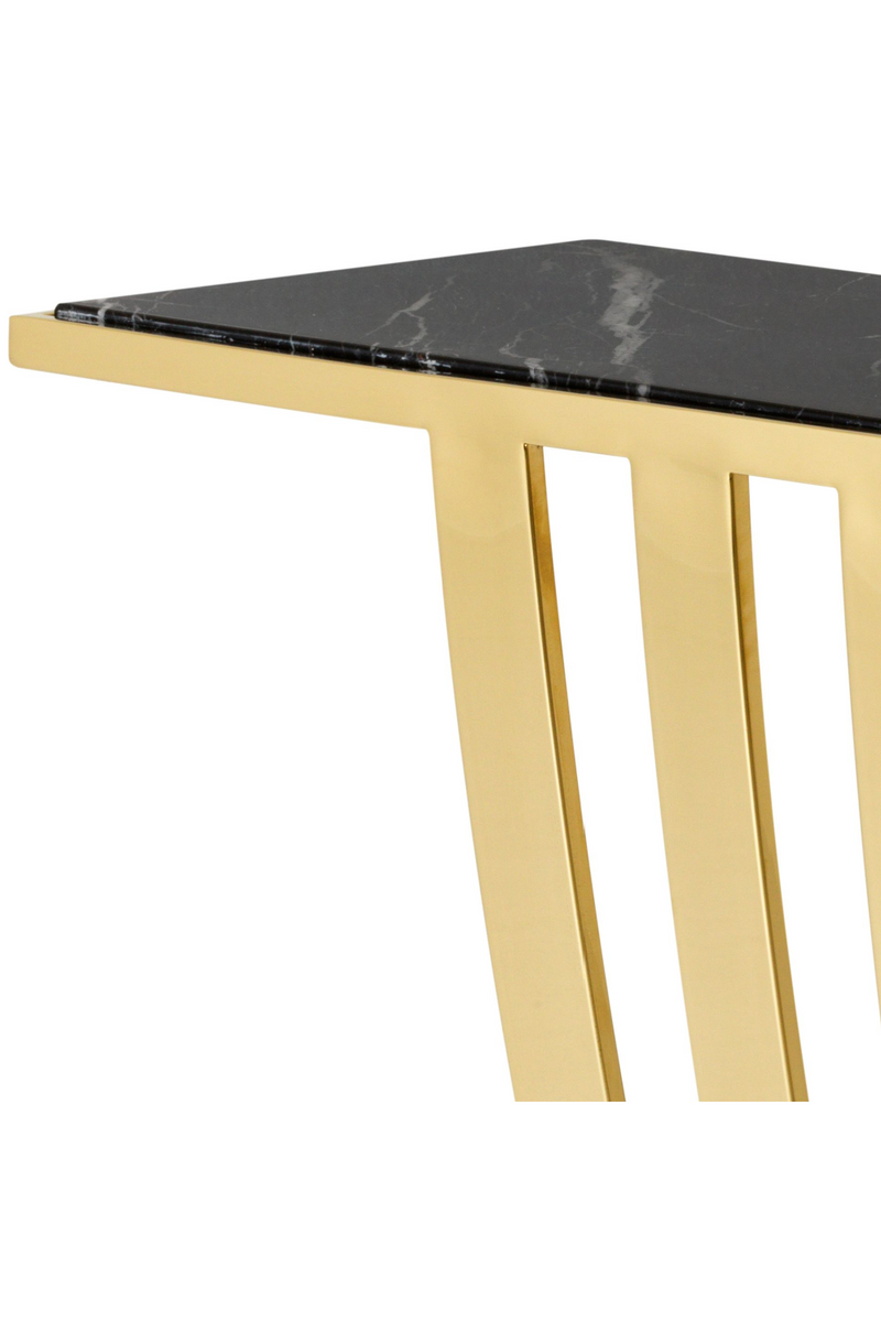 Small Gold Art Deco Console Table | Eichholtz Beau Deco | OROA TRADE