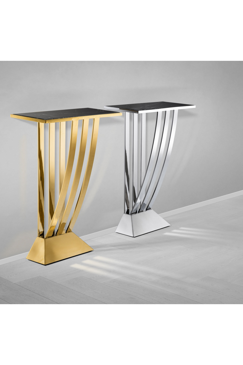 Small Gold Art Deco Console Table | Eichholtz Beau Deco | OROA TRADE