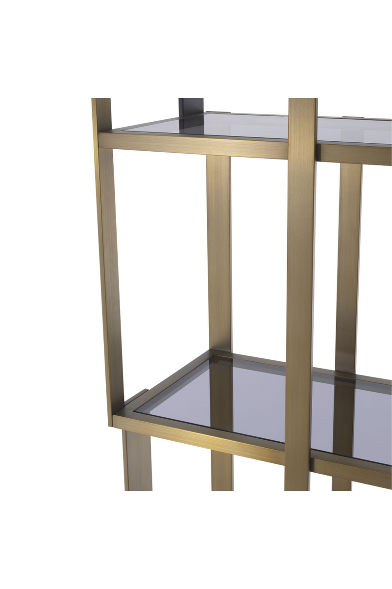 Brass 5 Shelf Display Cabinet | Eichholtz Clio | Oroatrade.com