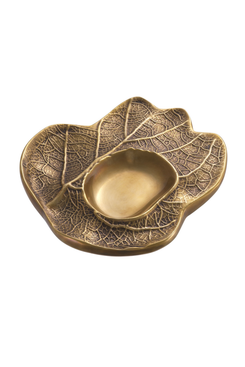 Vintage Brass Leaf Bowl | Eichholtz Clemence | OROATRADE.com