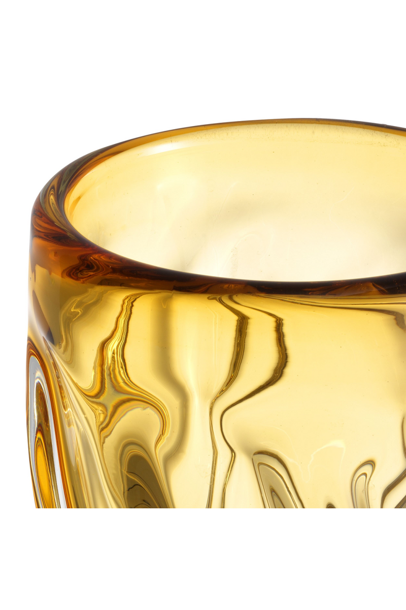 Yellow Hand-Blown Glass Vase | Eichholtz Angelito - L | OROA TRADE