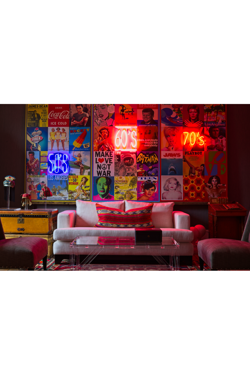 60s Icons Neon Wall Art | Andrew Martin The Sixties | OROATRADE