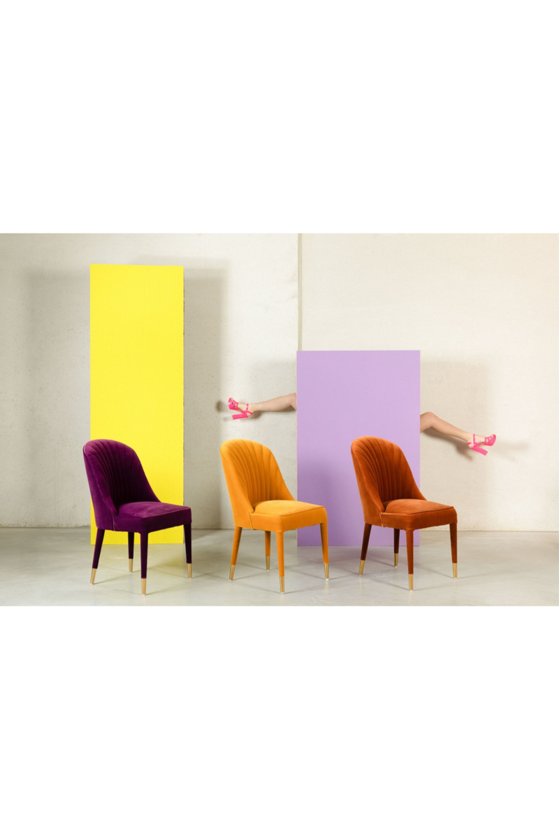 Amber Velvet Dining Chairs (2) | Bold Monkey Give Me More | Oroatrade