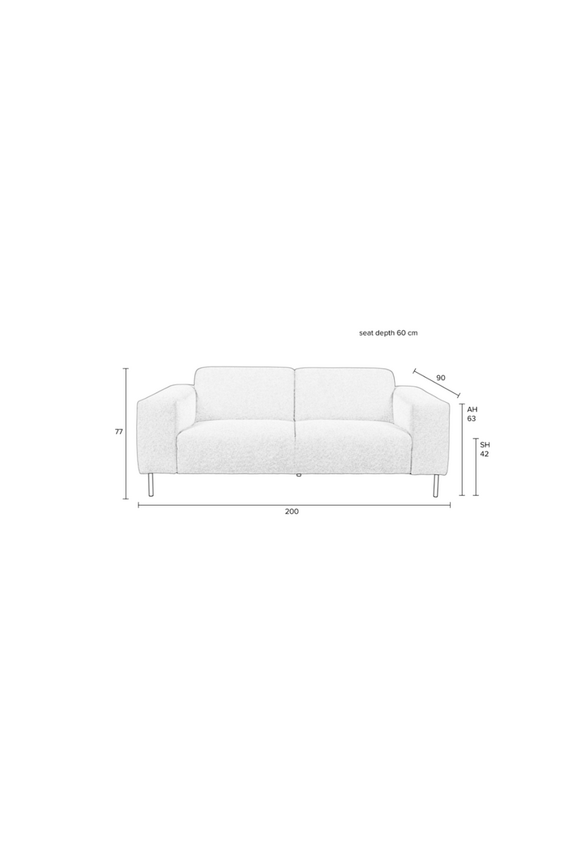 Minimalist Upholstered Sofa | DF Sylvia | Oroatrade.com