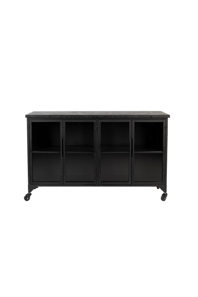 Lacquered Black Low Cabinet | DF Ferre | Oroatrade.com