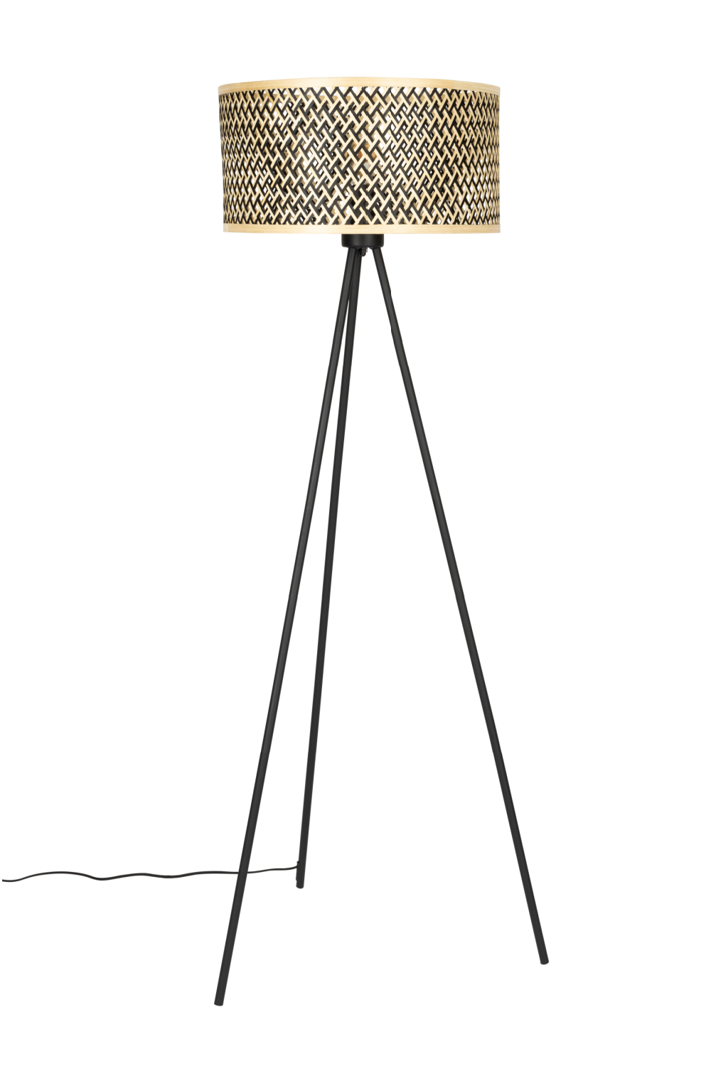 Modern Bamboo Tripod Floor Lamp Df Isla Oroa Trade