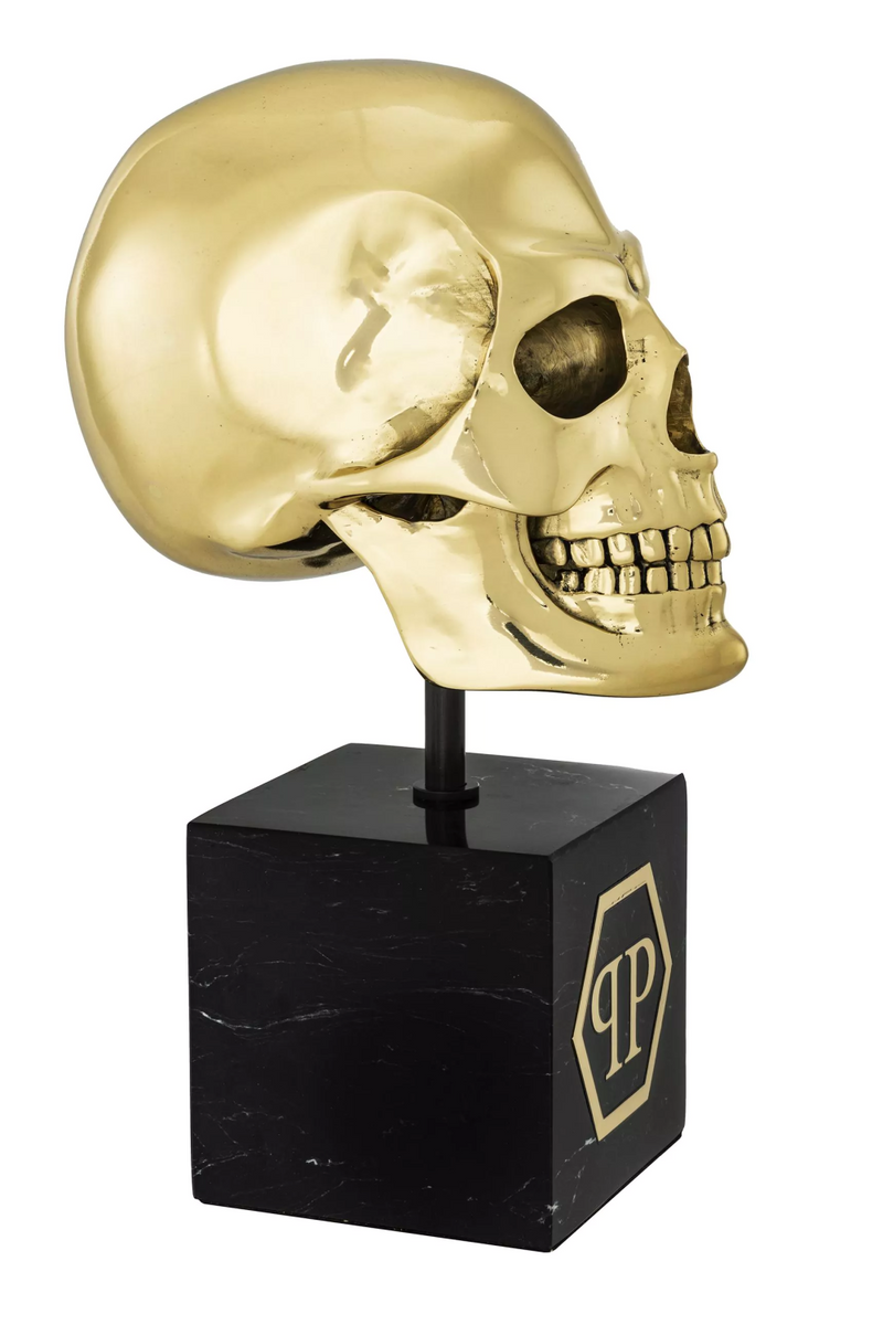Gold Modern Deco Object L | Philipp Plein Skull | Oroatrade.com