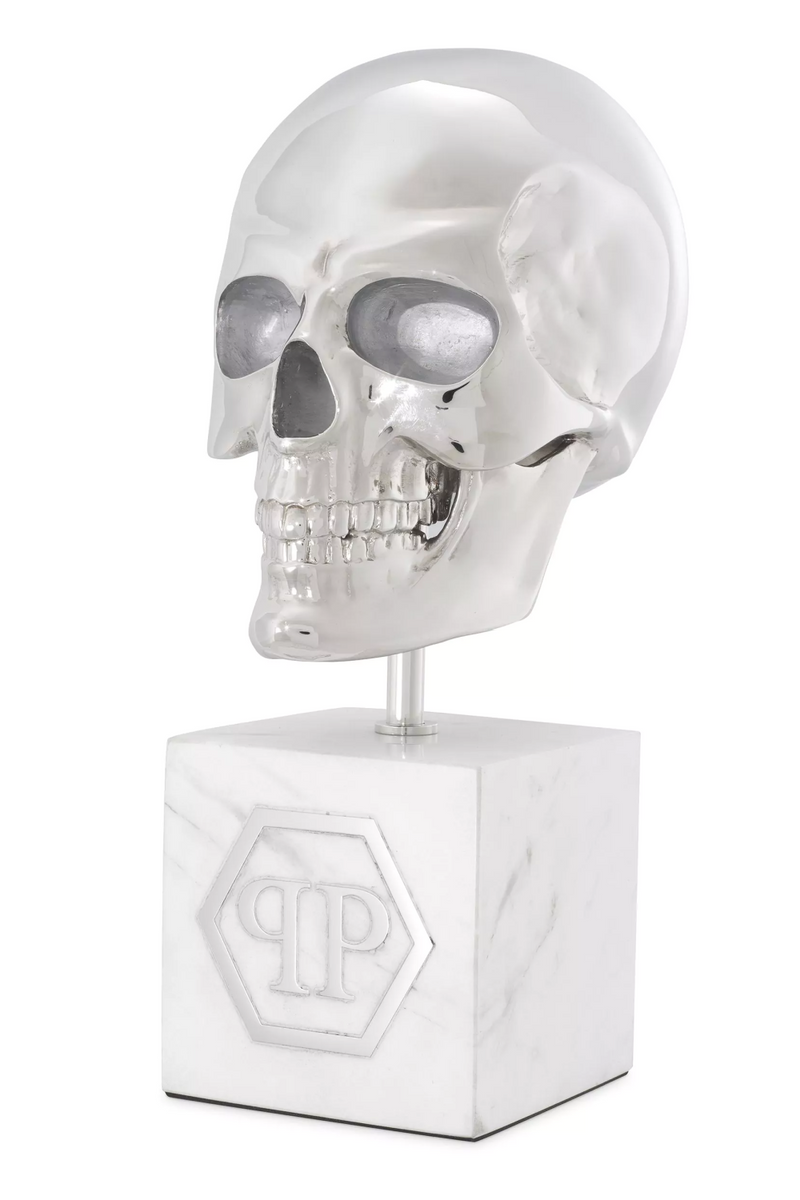 Platinum Sculptural Deco Object L | Philipp Plein Skull | Oroatrade.com