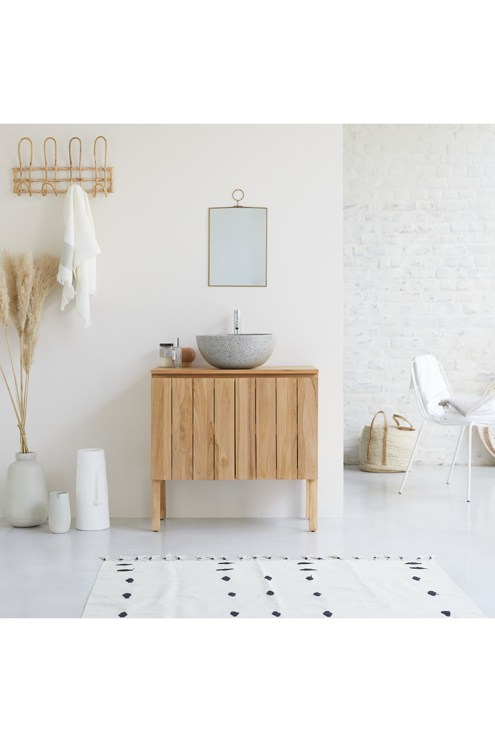 Tikamoon bathroom hot sale cabinet