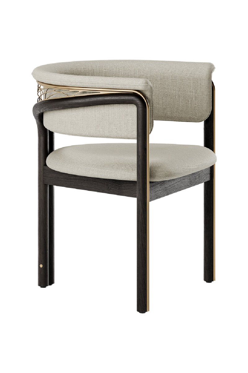 Metal Detail Curved Dining Chair | Ethnicraft Volita | Oroatrade.com