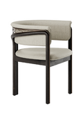 Metal Detail Curved Dining Chair | Ethnicraft Volita | Oroatrade.com