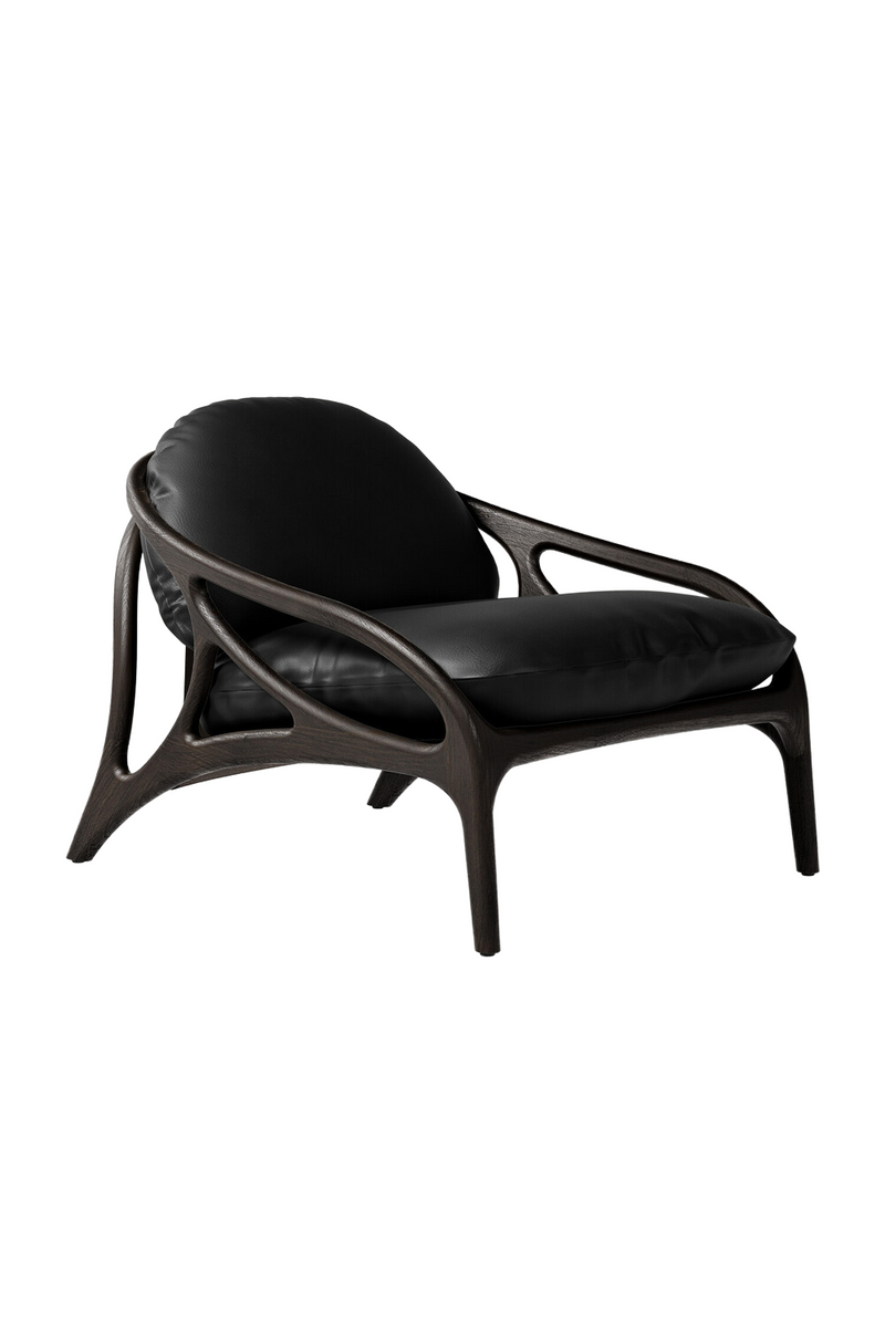 Brown Teak Lounge Chair | Ethnicraft Vime | Oroatrade.com
