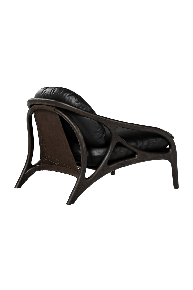 Brown Teak Lounge Chair | Ethnicraft Vime | Oroatrade.com