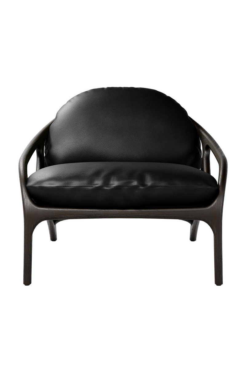 Brown Teak Lounge Chair | Ethnicraft Vime | Oroatrade.com