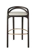 Brown Teak Bar Stool | Ethnicraft Aleta | Oroatrade.com
