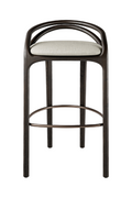 Brown Teak Bar Stool | Ethnicraft Aleta | Oroatrade.com