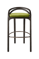 Brown Teak Bar Stool | Morpho By Tomorrowland Aleta | Oroatrade.com