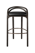 Brown Teak Bar Stool | Ethnicraft Aleta | Oroatrade.com