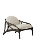 Brown Teak Lounge Chair | Ethnicraft Vime | Oroatrade.com