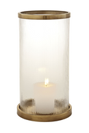 Ribbed Glass Hurricane | Eichholtz Harrington