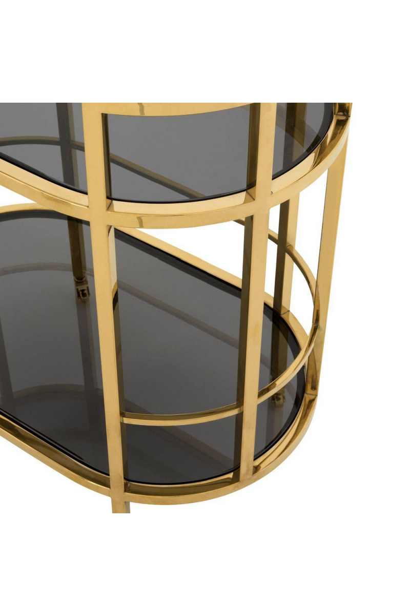 Smoked Glass 2-Layer Trolley | Eichholtz Townhouse | Oroatrade.com