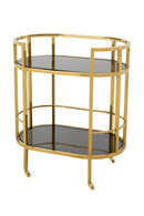 Smoked Glass 2-Layer Trolley | Eichholtz Townhouse | Oroatrade.com