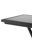 Gunmetal Glass Side Table | Eichholtz Cross | Oroatrade.com