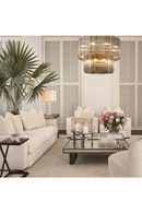 Gunmetal Glass Side Table | Eichholtz Cross | Oroatrade.com