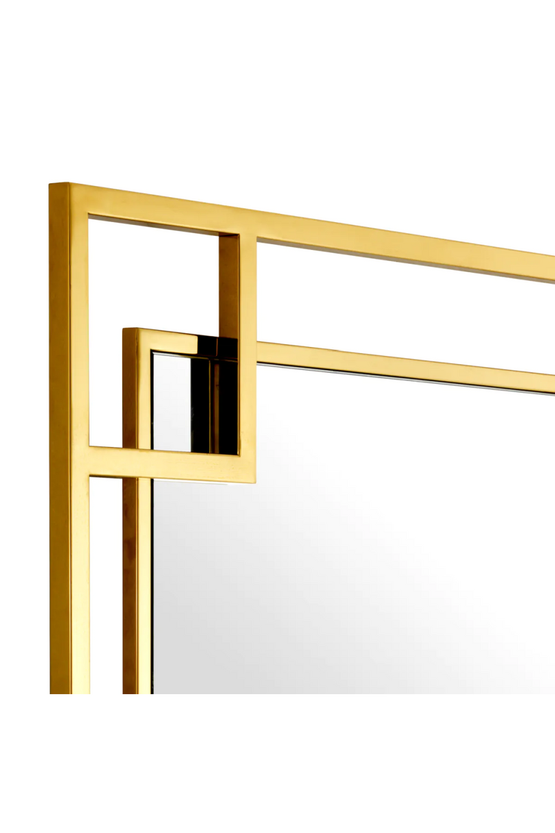 Art Deco Gold Geometric Frame Mirror | Eichholtz Morris | Oroatrade.com