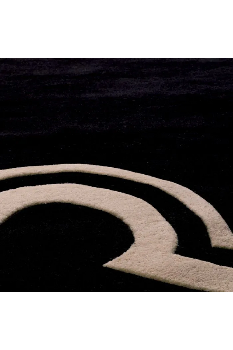 Black and Off White Rug 9' | Eichholtz Palazzo | Oroatrade.com