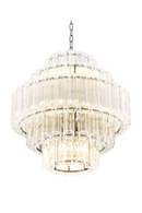Cascading Bevelled Glass Chandelier | Eichholtz Vittoria | Oroatrade.com