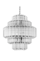Cascading Bevelled Glass Chandelier | Eichholtz Vittoria | Oroatrade.com