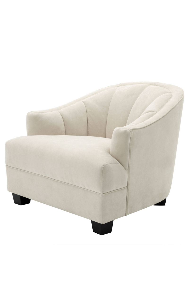 Cream Curved Back Accent Chair | Eichholtz Polaris