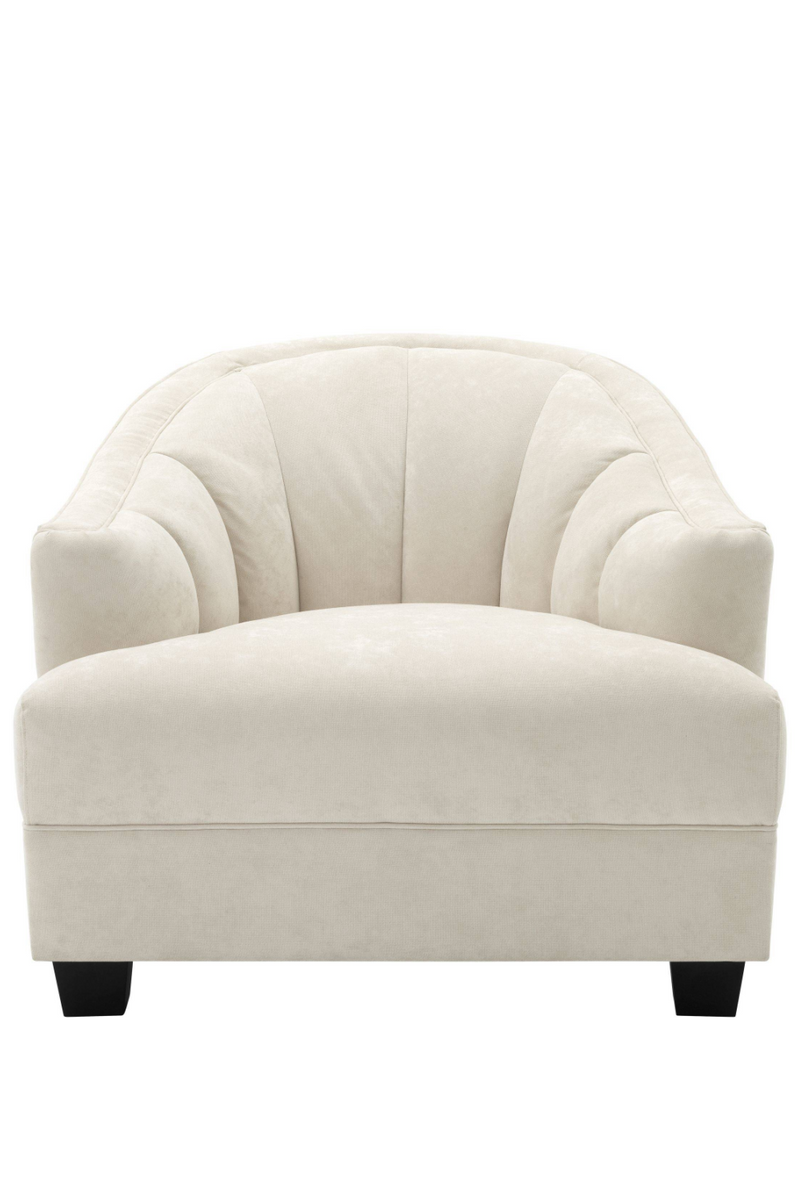Cream Curved Back Accent Chair | Eichholtz Polaris