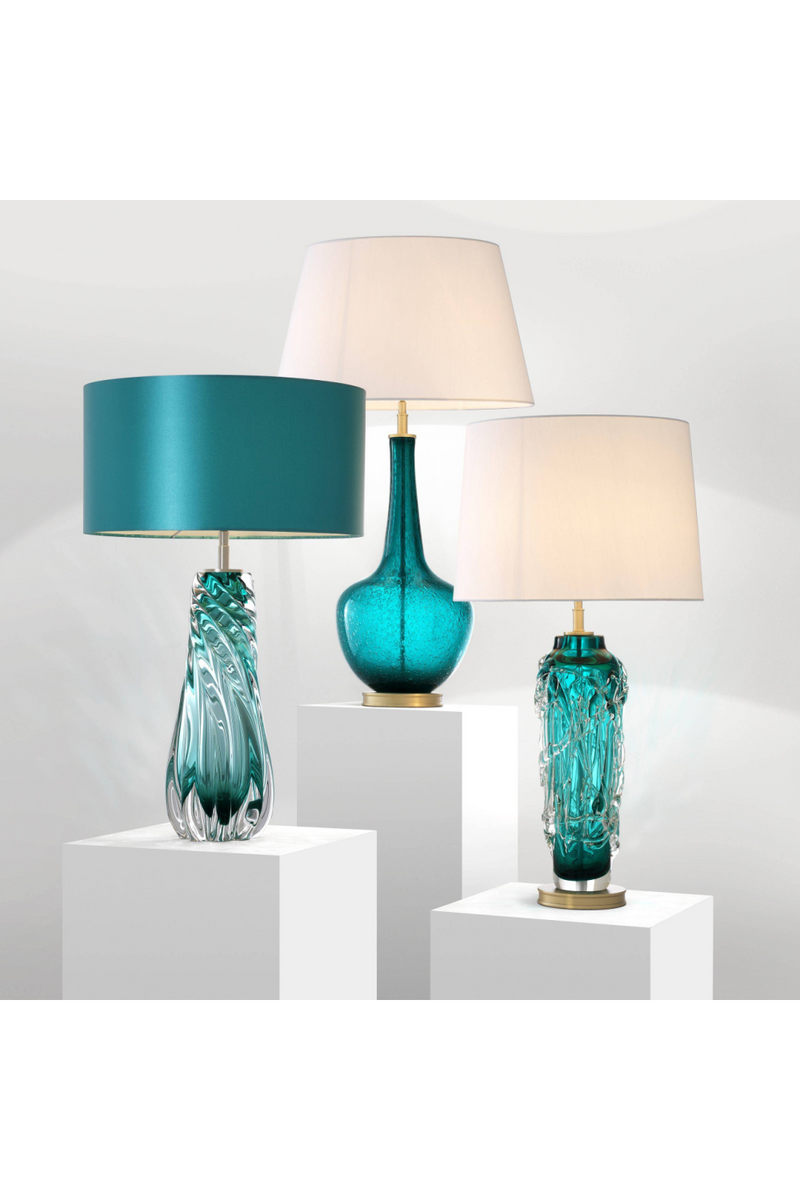 Teal Blown Glass Table Lamp | Eichholtz Barron | Oroatrade.com