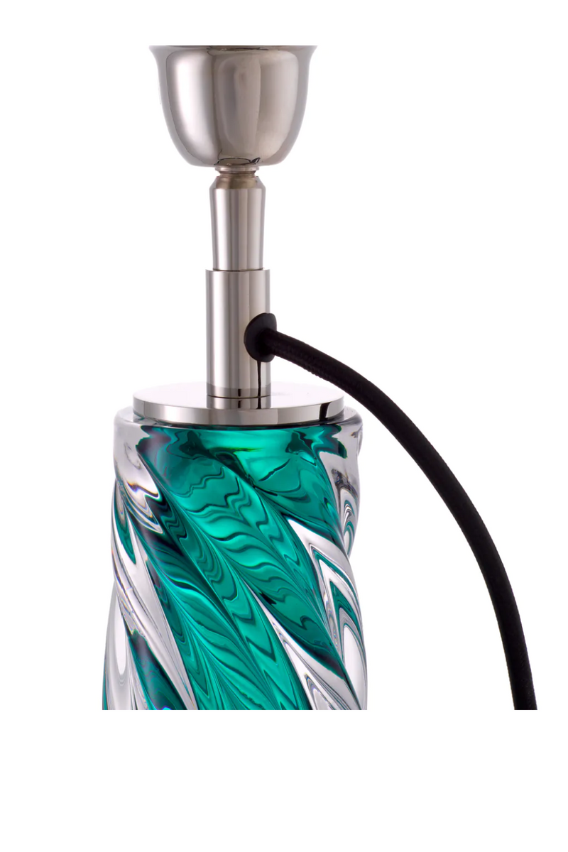 Teal Blown Glass Table Lamp | Eichholtz Barron | Oroatrade.com