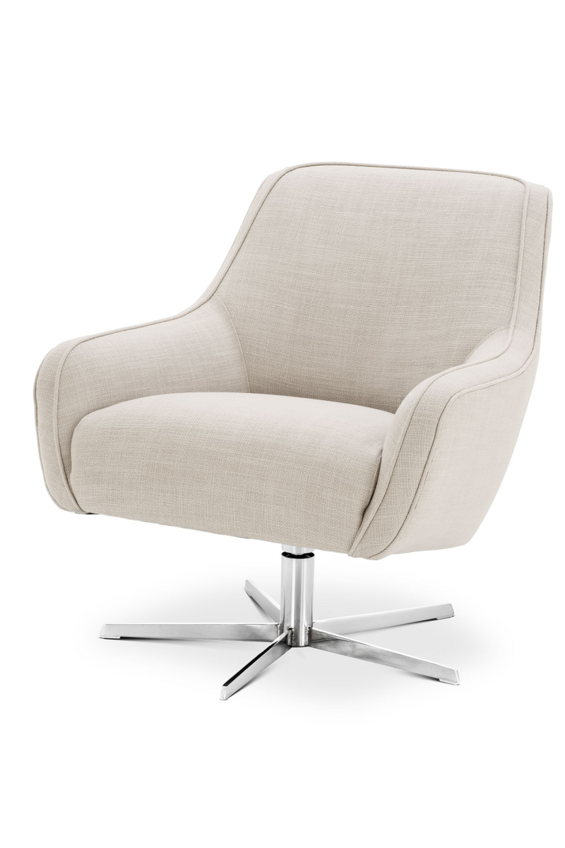 Beige Upholstered Swivel Chair | Eichholtz Serena | Oroatrade.com